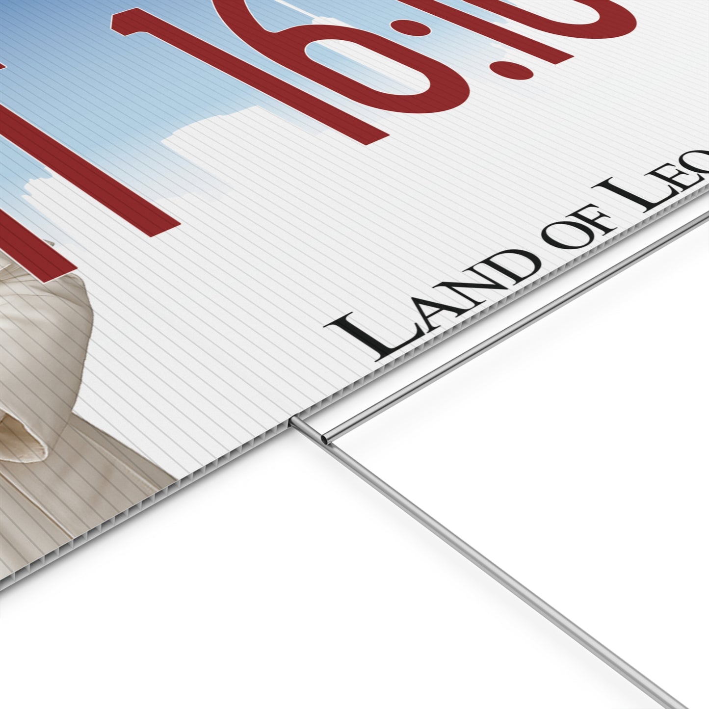 Matthew 16:18 'Land of Leo' Yard Sign